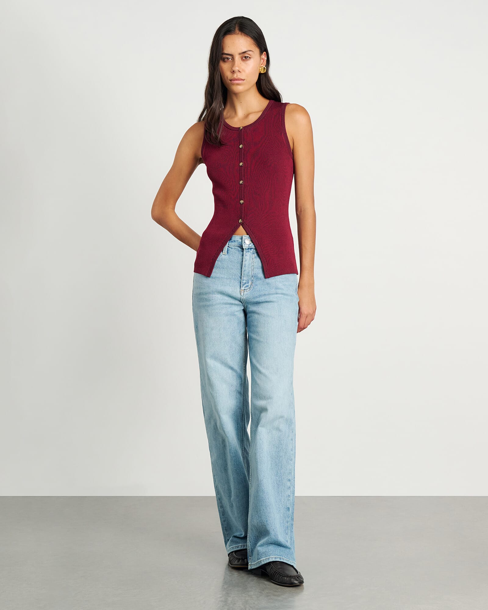 Alora Longline Knit Vest