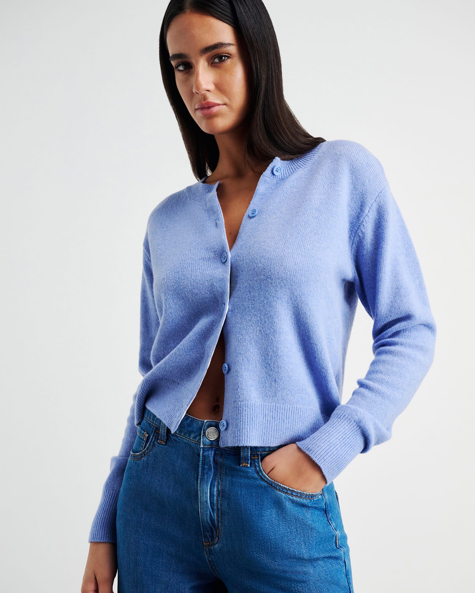 Long Sleeve Wool Cardigan