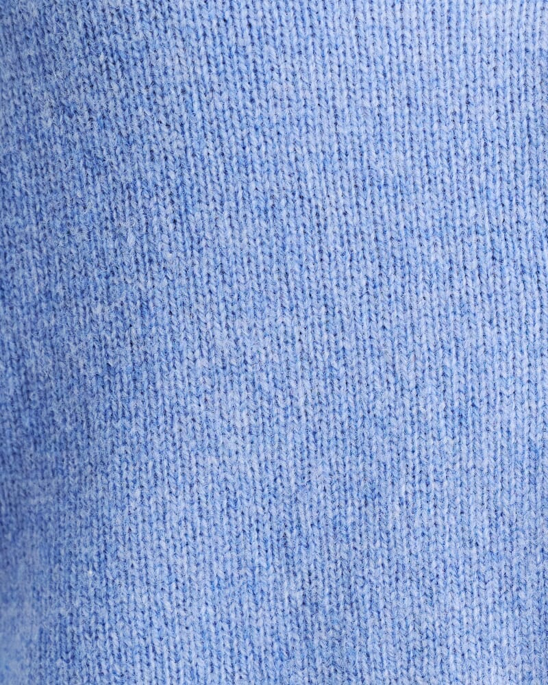 Long Sleeve Wool Cardigan in CORNFLOWER