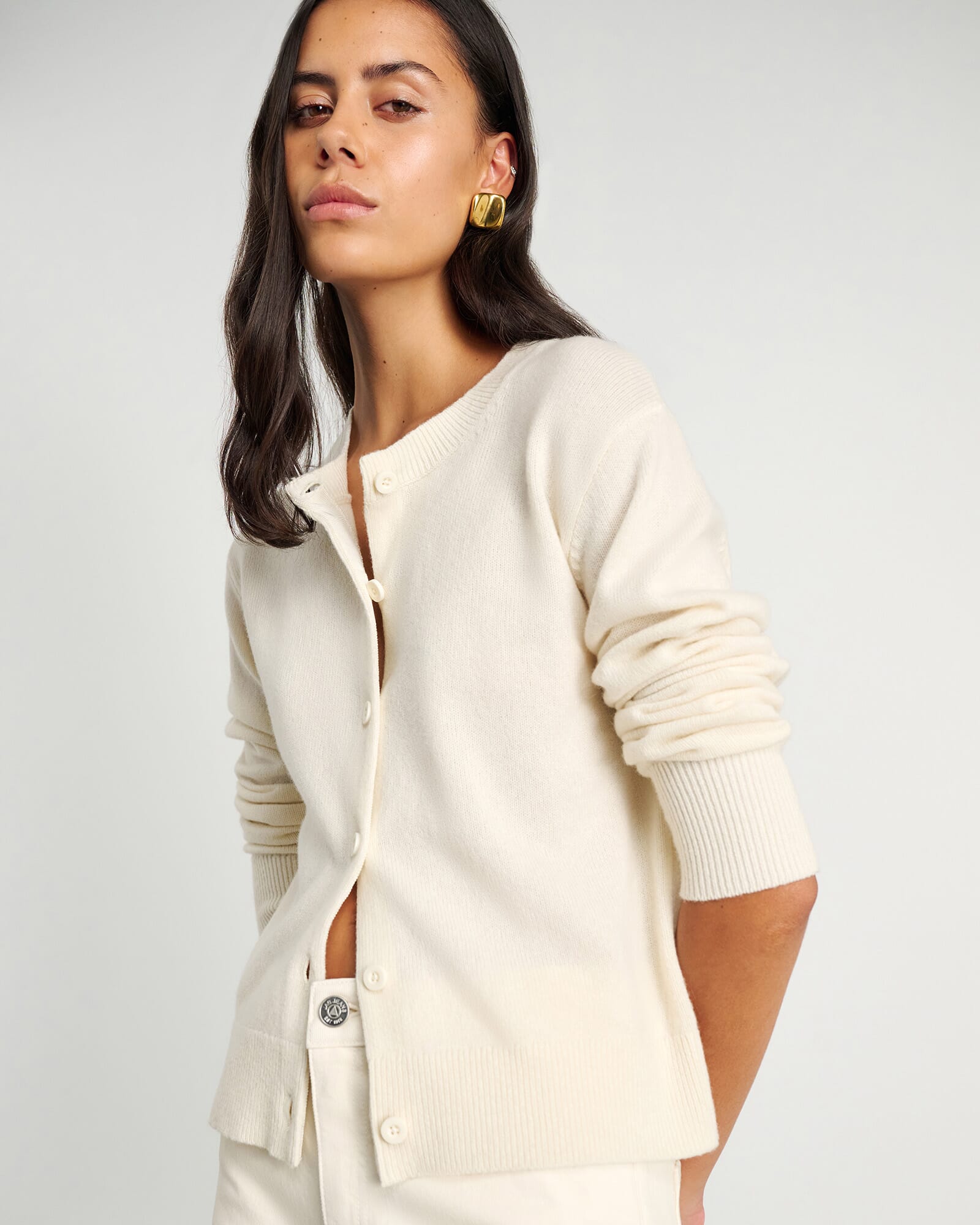 Long Sleeve Wool Cardigan
