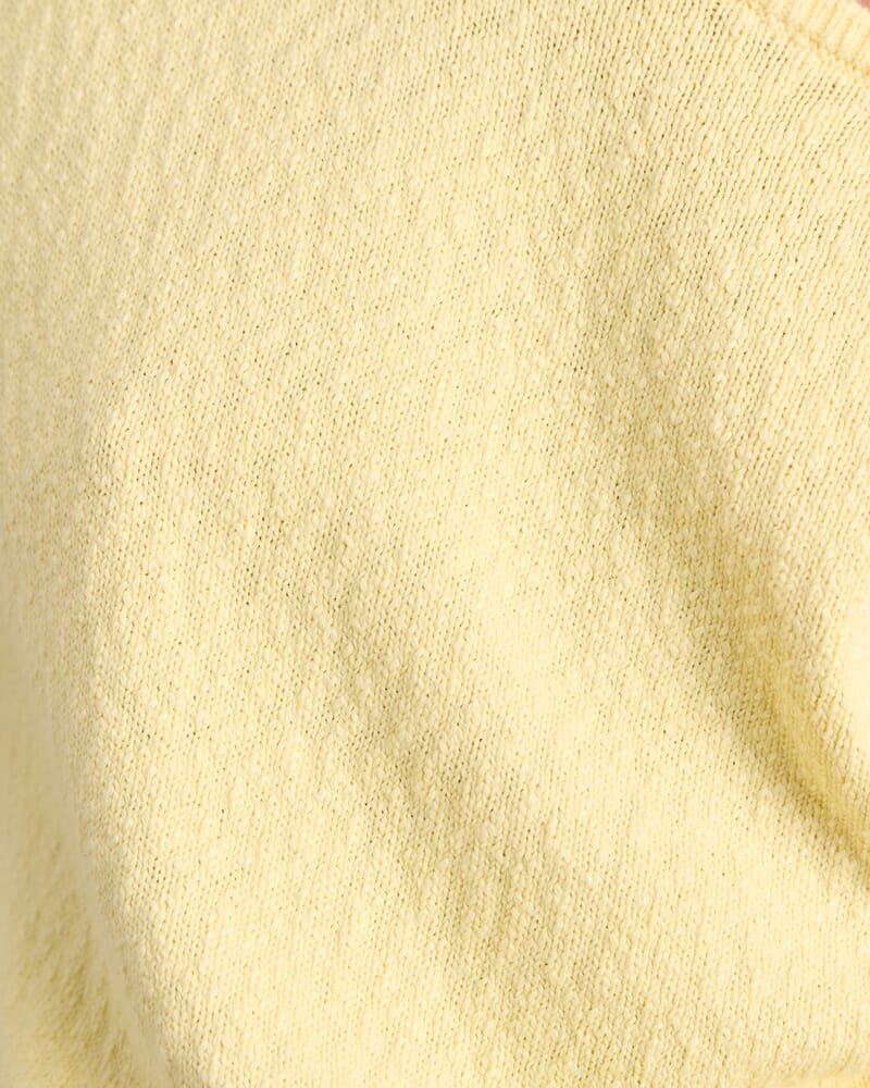 Arden Off Shoulder Knit in LEMON SORBET