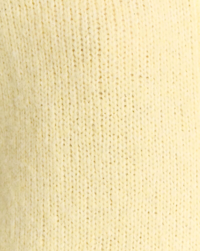 Lily Fluffy Knit Cardigan in SUNSHINE