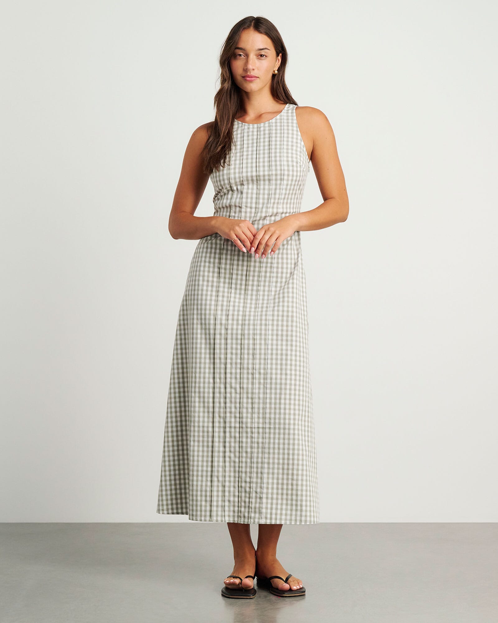 Poppy Gingham Maxi Dress