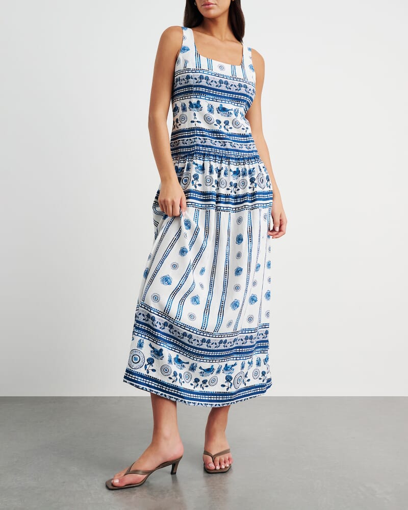 Lovebird Maxi Dress in IVORY/MULTI
