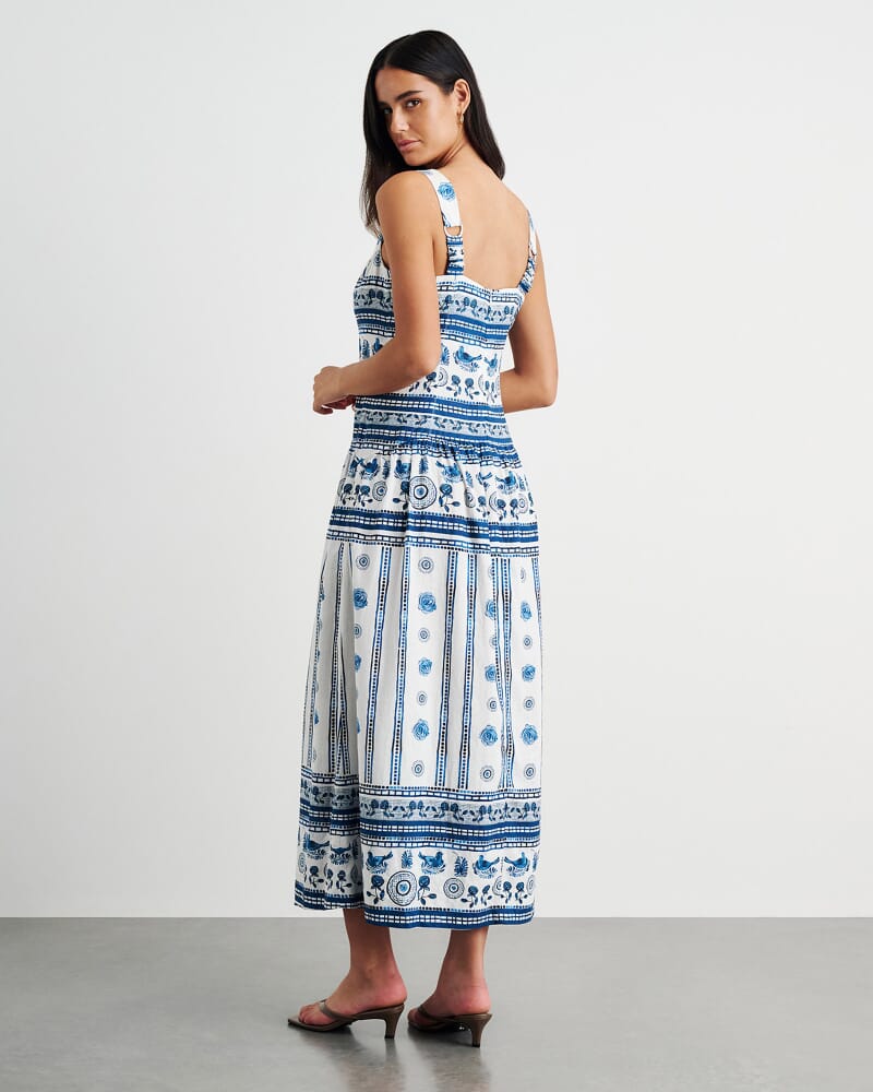 Lovebird Maxi Dress in IVORY/MULTI