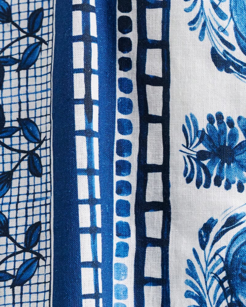 Lovebird Mini Shirt Dress in IVORY/MULTI