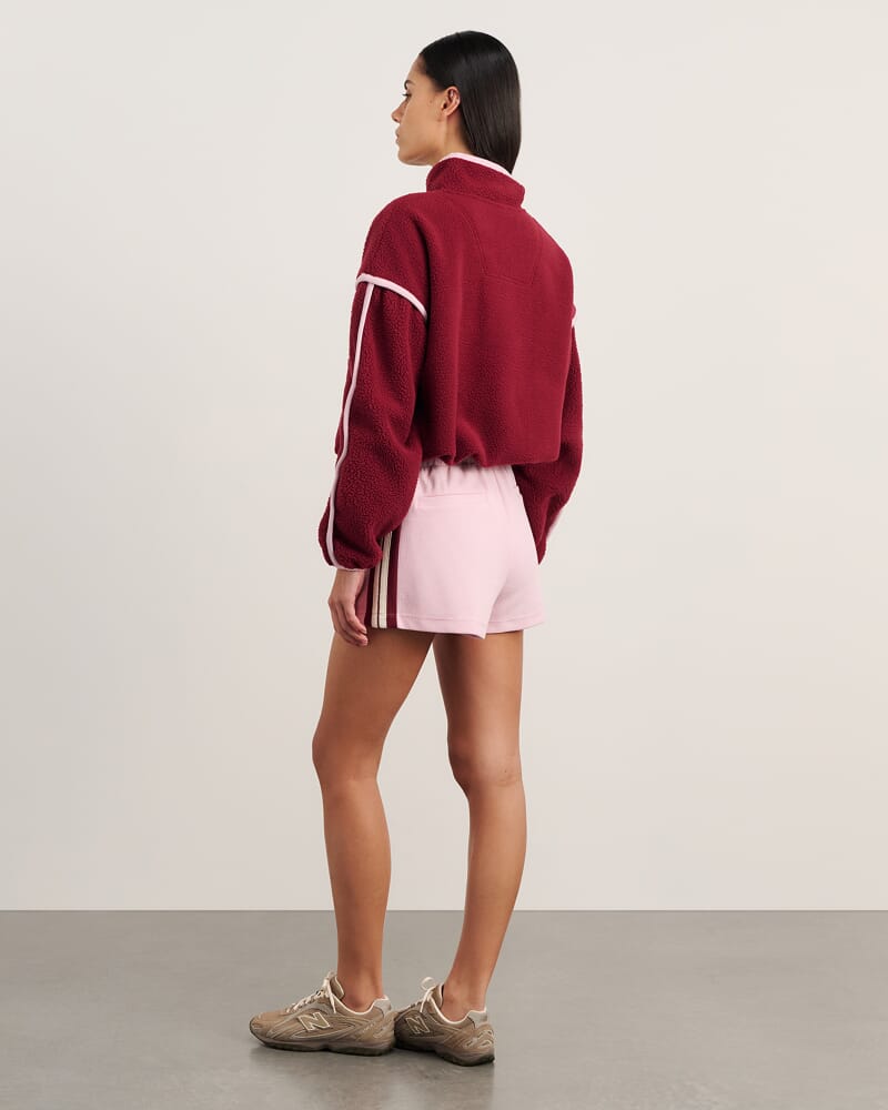 Polar Fleece Sweater in WINE