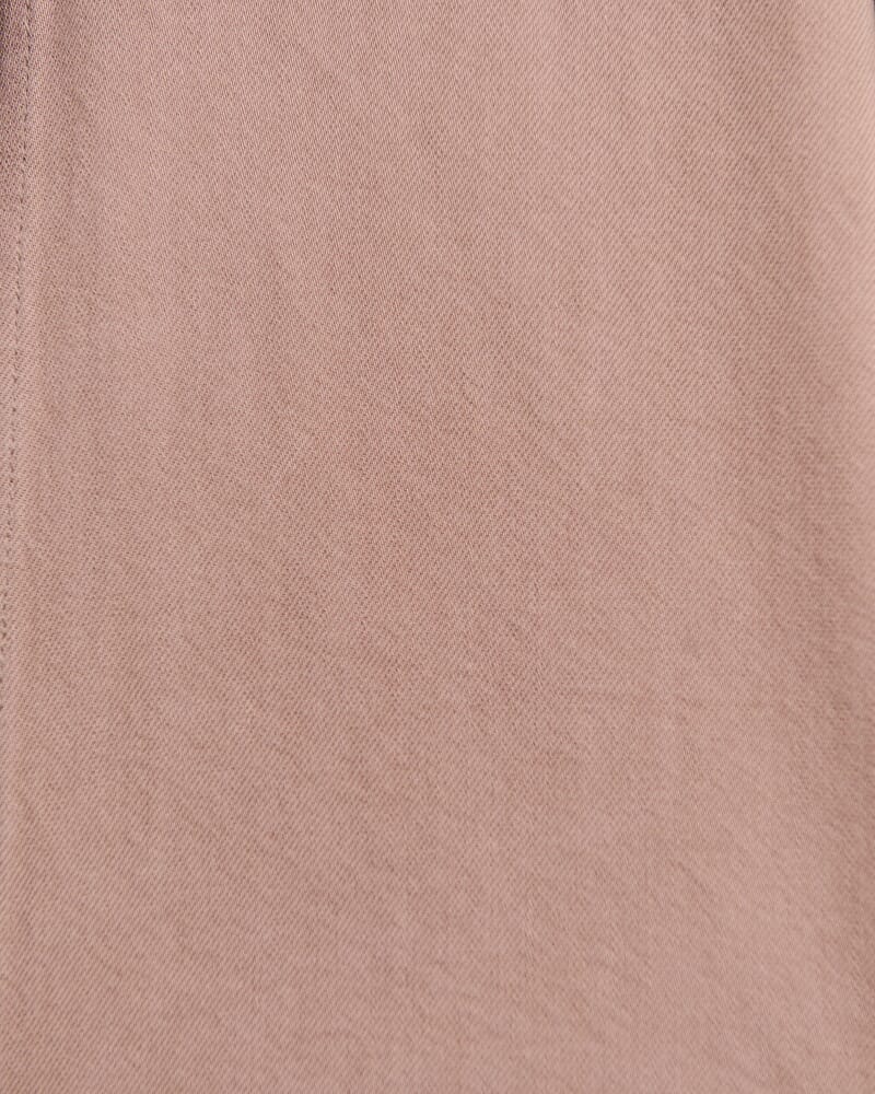 Loe Denim Shacket in LATTE