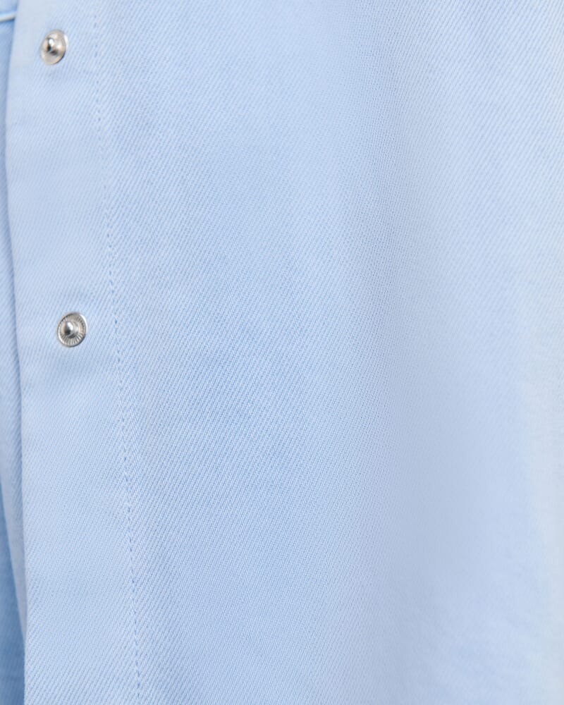 Loe Denim Shacket in POWDER BLUE