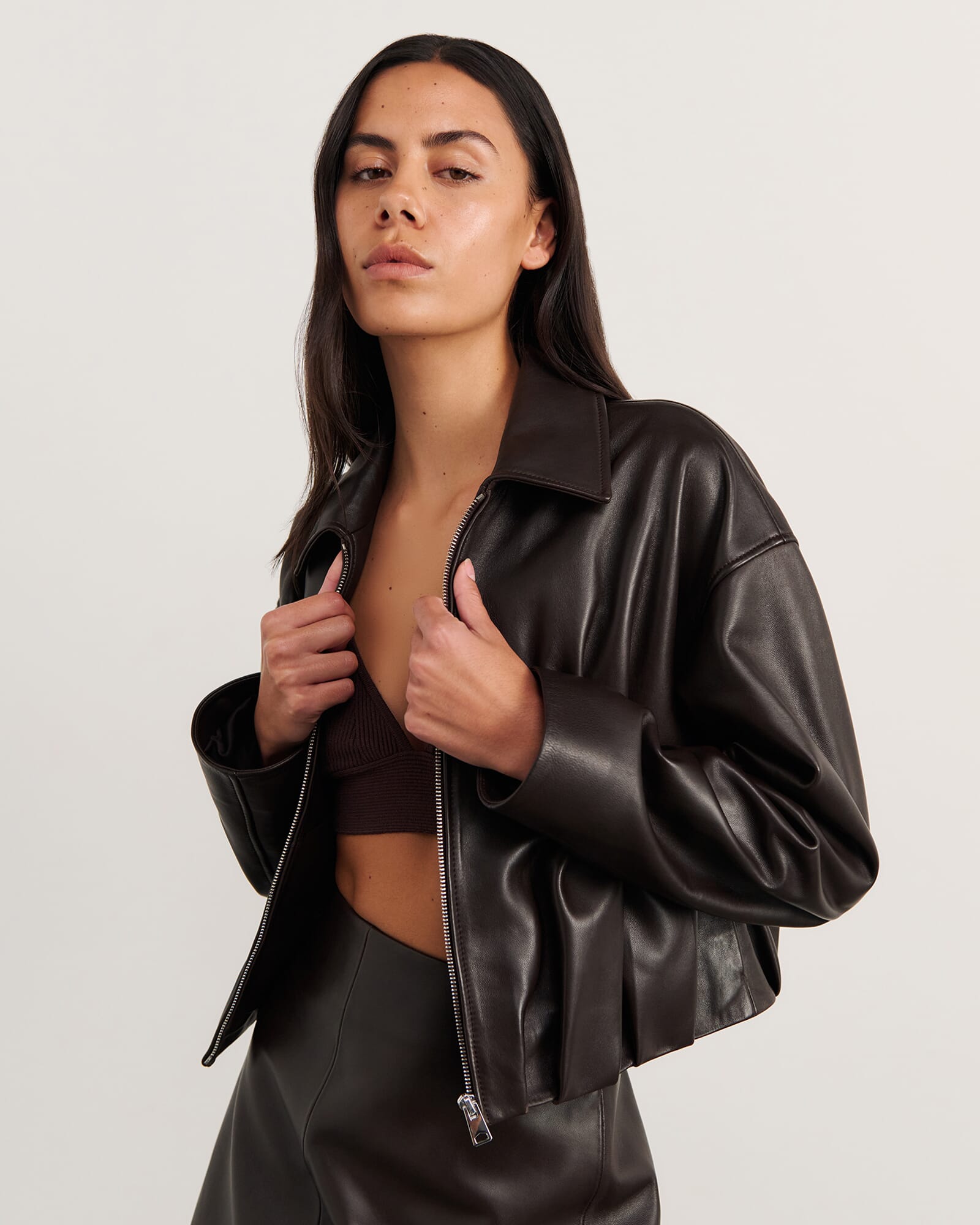 Leather Bomber