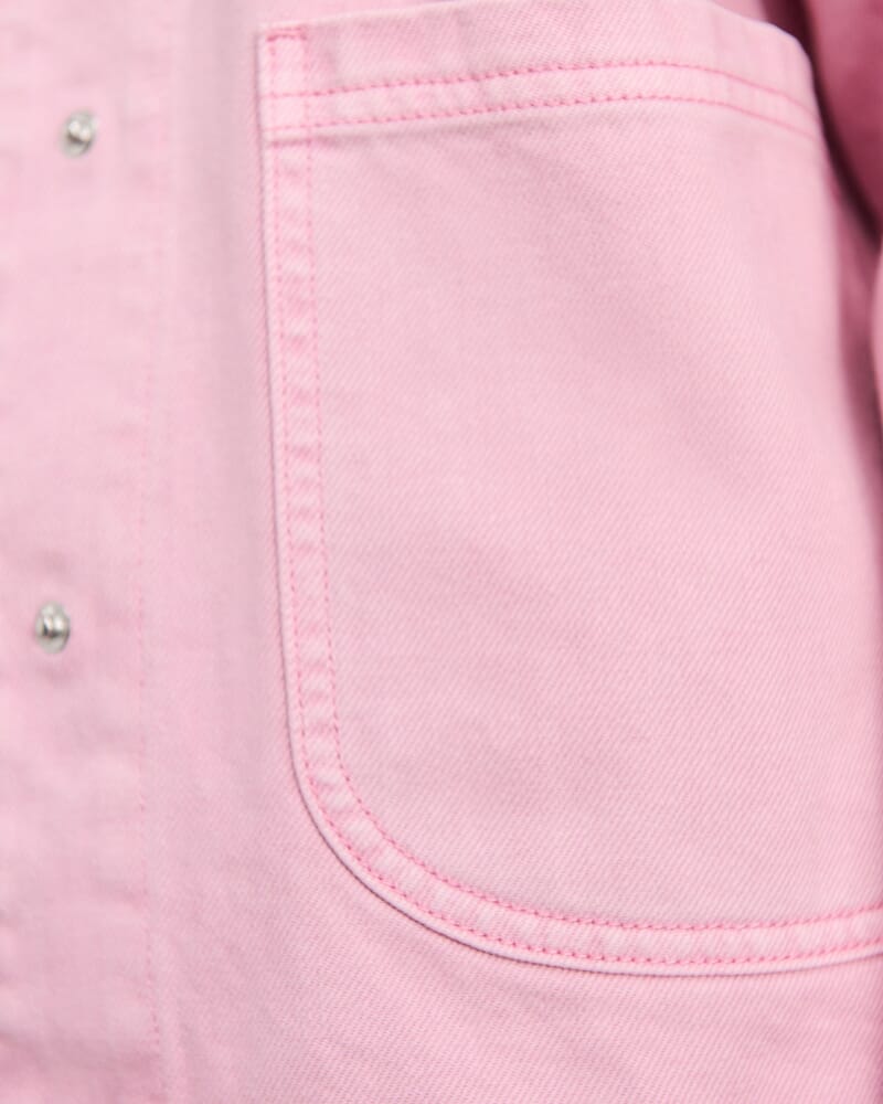 Denim Barn Jacket in PINK FROST