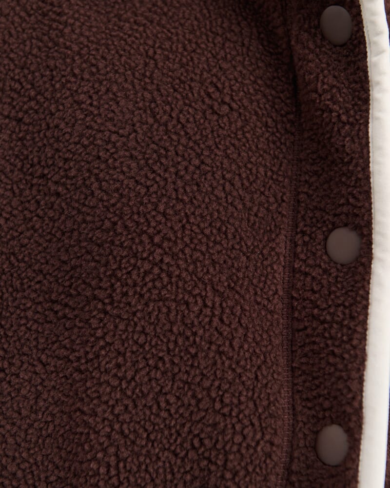 Polar Fleece Vest in DARK CHOCOLATE