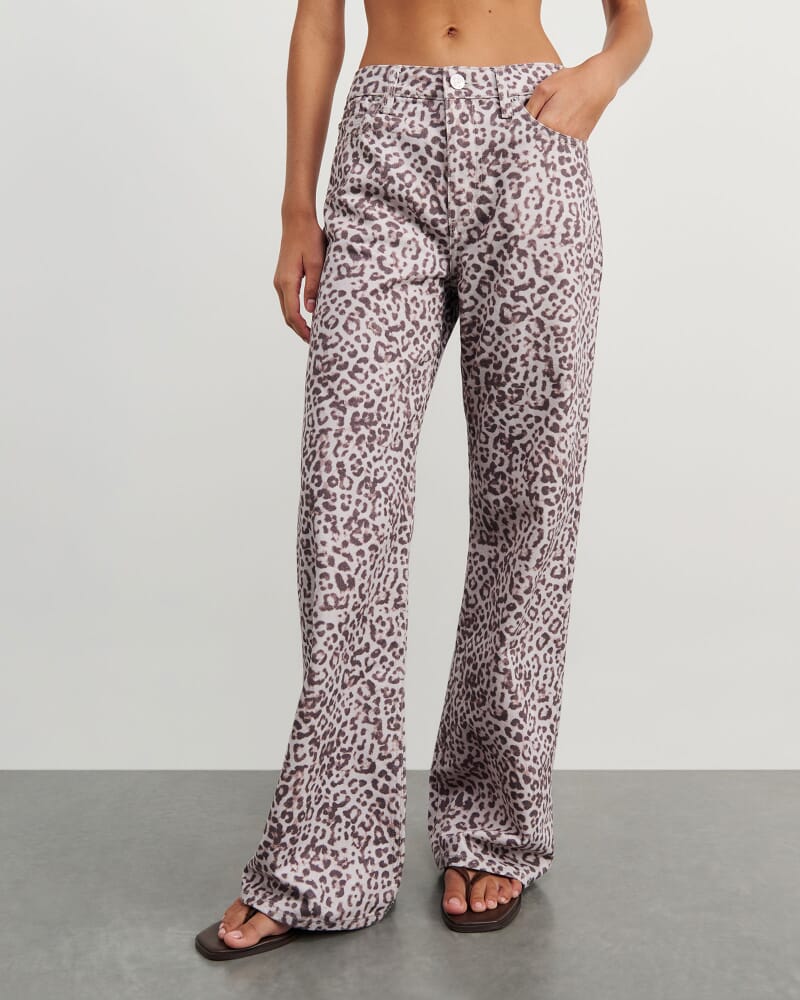 Carrie Slouch Jean Leopard in LEOPARD