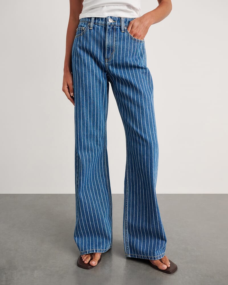 Carrie Slouch Jean in BLUE/WHITE