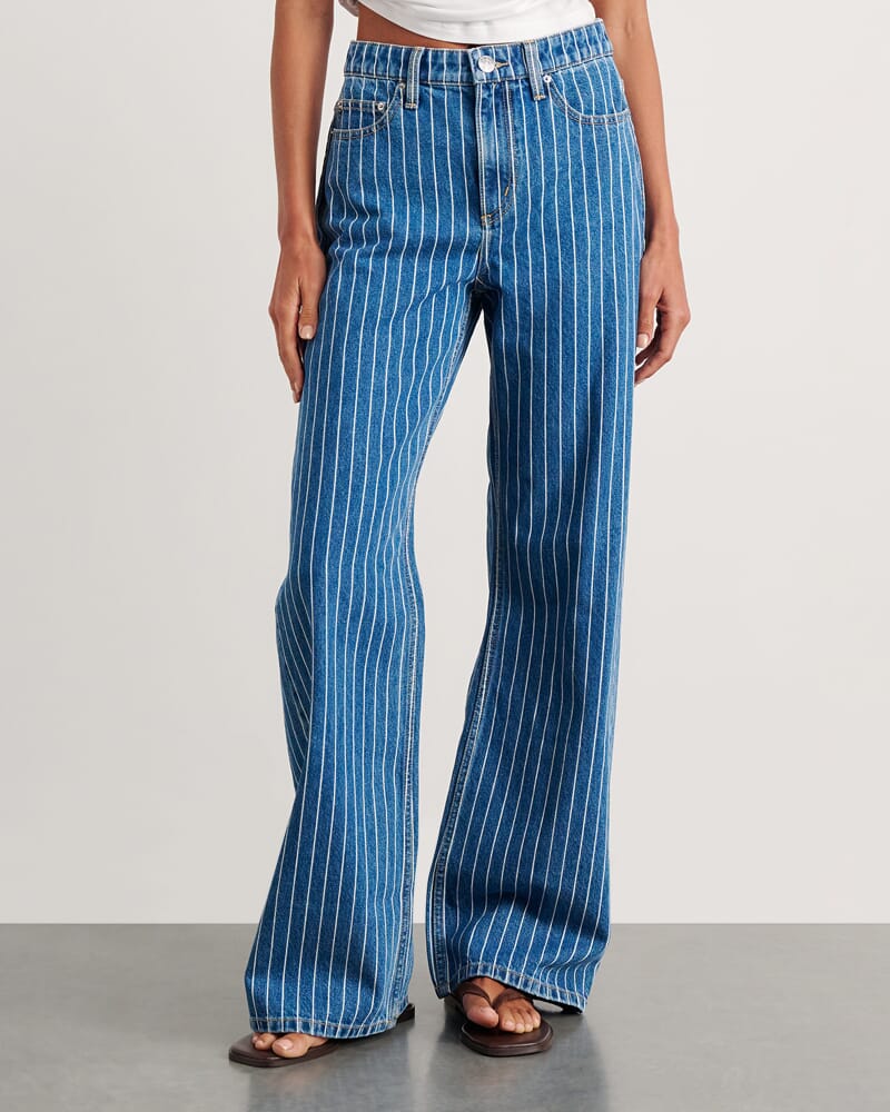 Carrie Slouch Jean in BLUE/WHITE