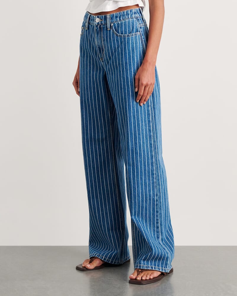 Carrie Slouch Jean in BLUE/WHITE
