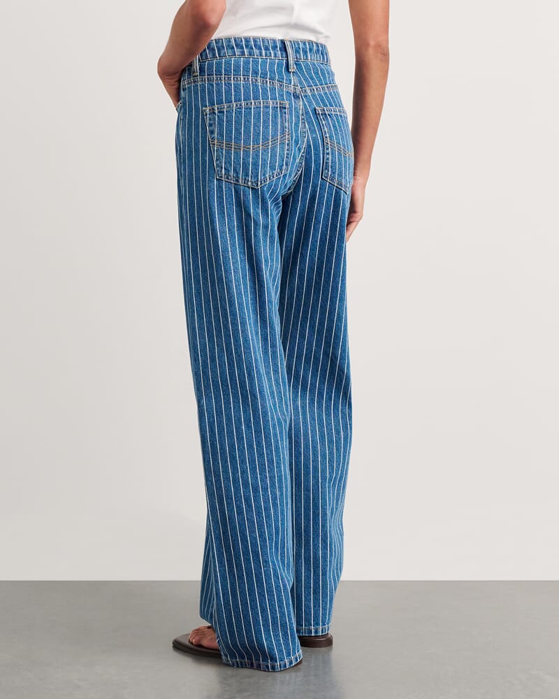 Carrie Slouch Jean in BLUE/WHITE