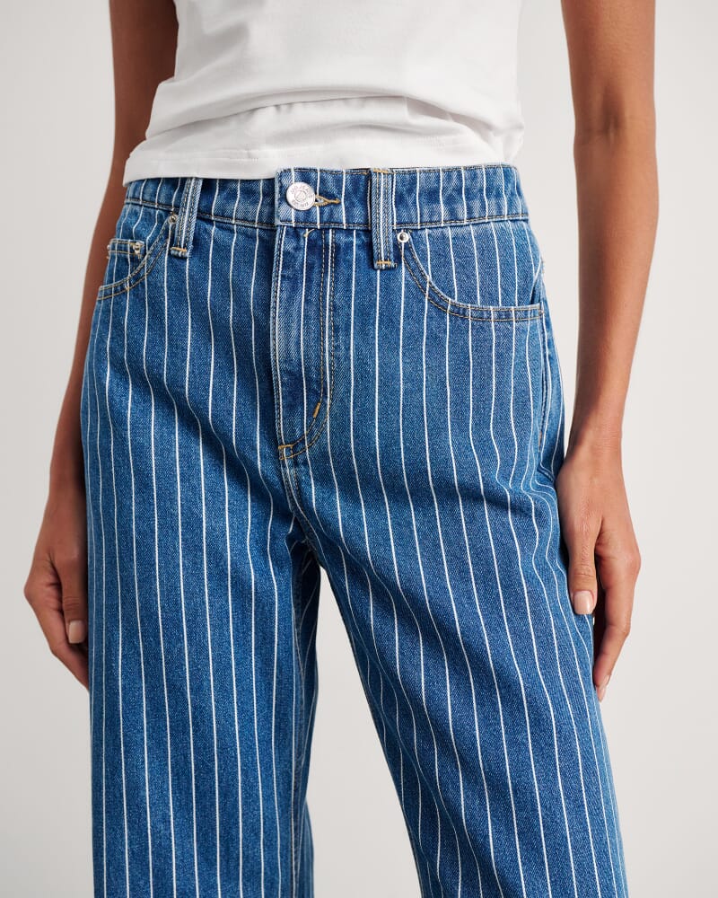 Carrie Slouch Jean in BLUE/WHITE