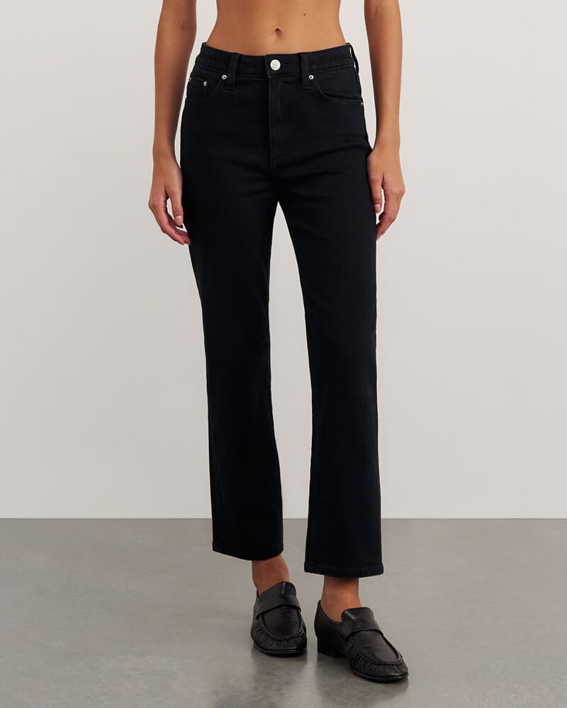 Bambi Crop Jean in BLACK