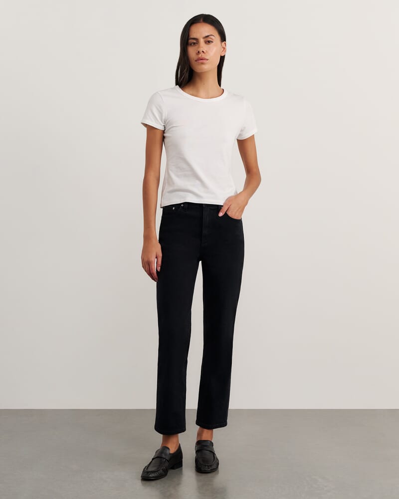 Bambi Crop Jean in BLACK