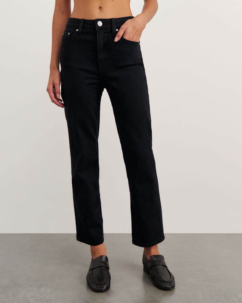 Bambi Crop Jean in BLACK