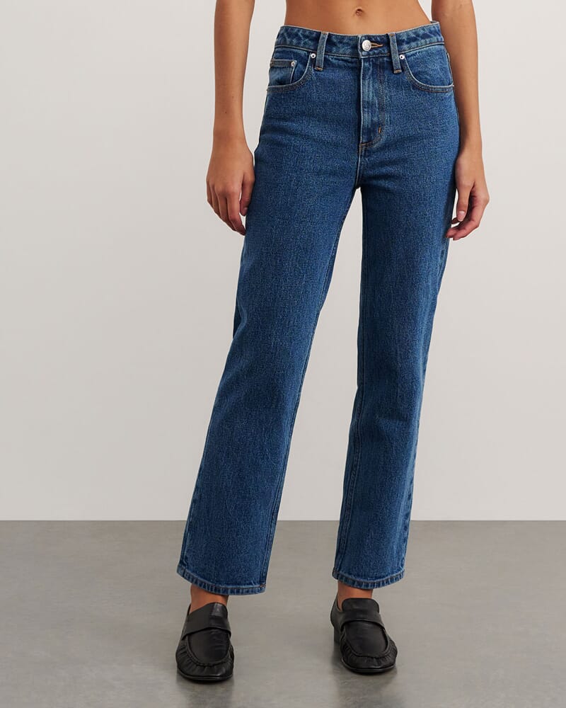 Bambi Crop Jean in BLUE WASH