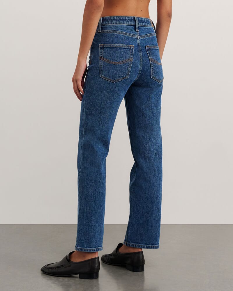 Bambi Crop Jean in BLUE WASH