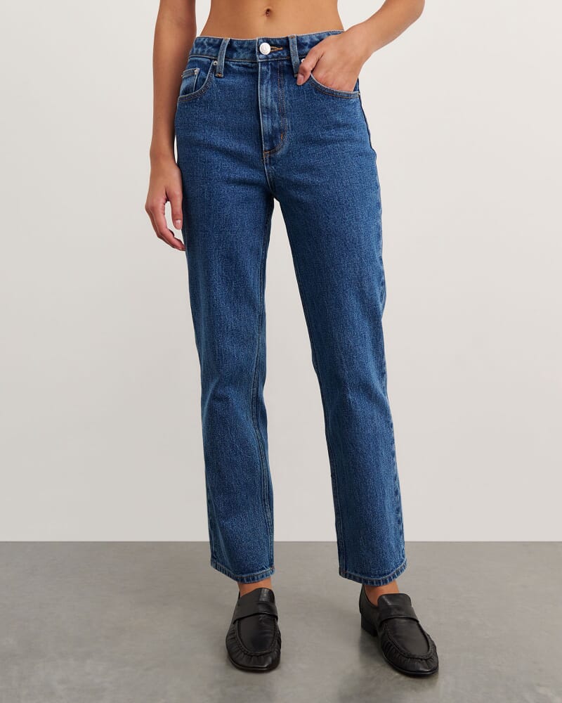 Bambi Crop Jean in BLUE WASH