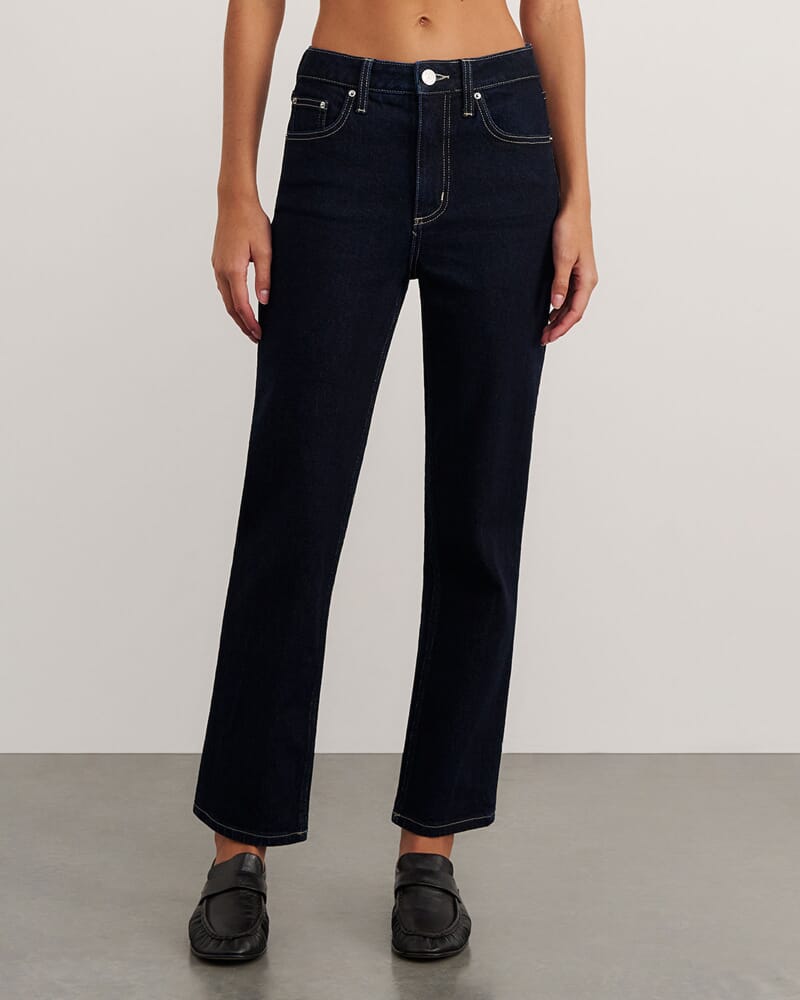 Bambi Crop Jean in RAW WASH