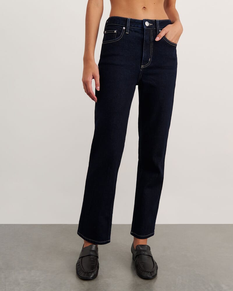 Bambi Crop Jean in RAW WASH