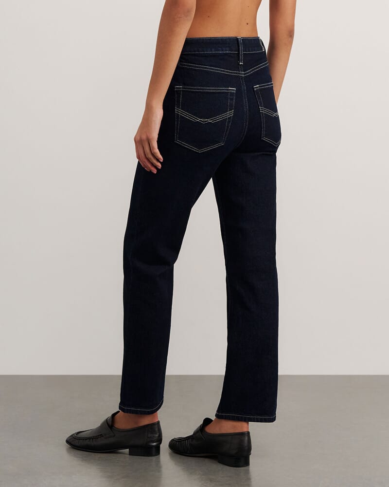 Bambi Crop Jean in RAW WASH