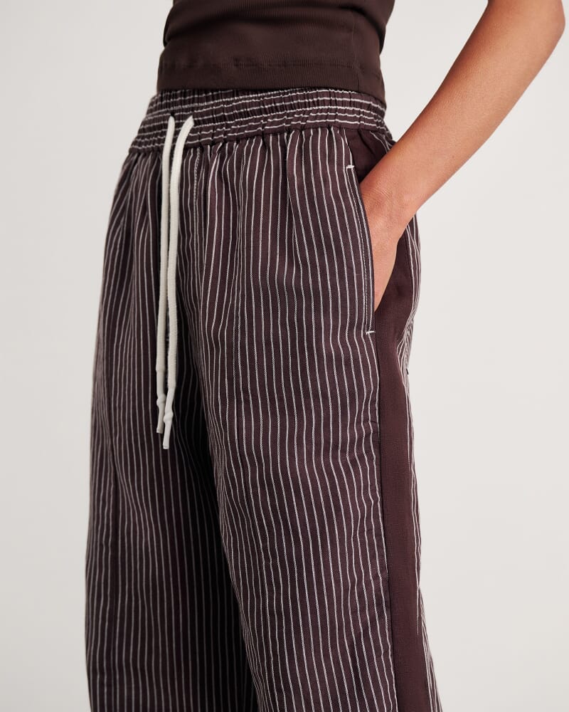 Gigi Stripe Pant in BROWN MULTI