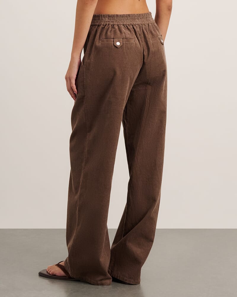 Demi Cord Pant in LATTE