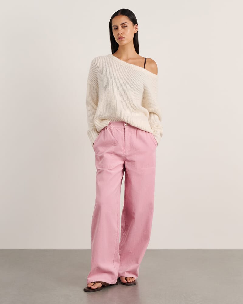 Demi Cord Pant in PINK FROST