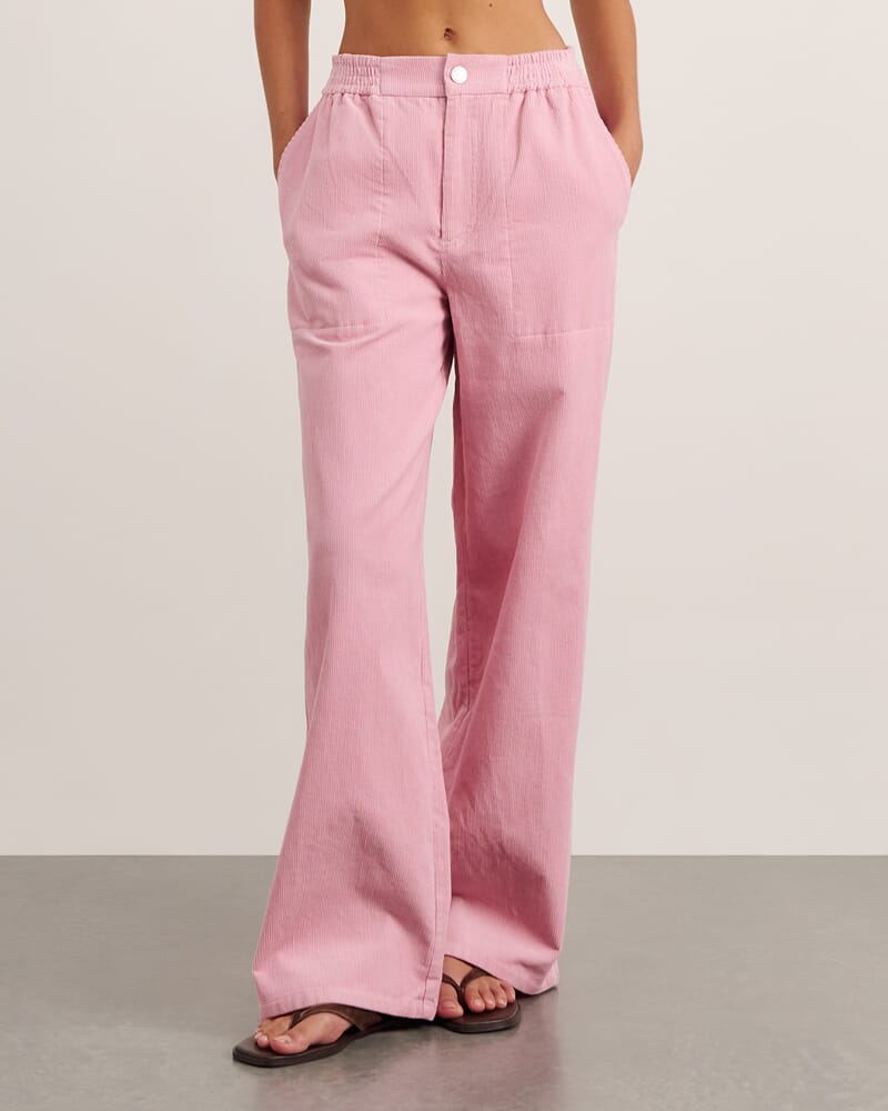 Demi Cord Pant in PINK FROST