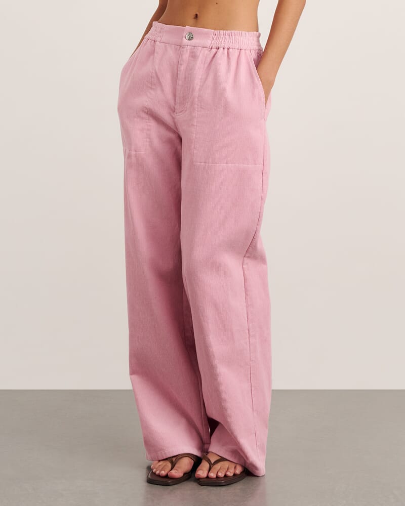 Demi Cord Pant in PINK FROST