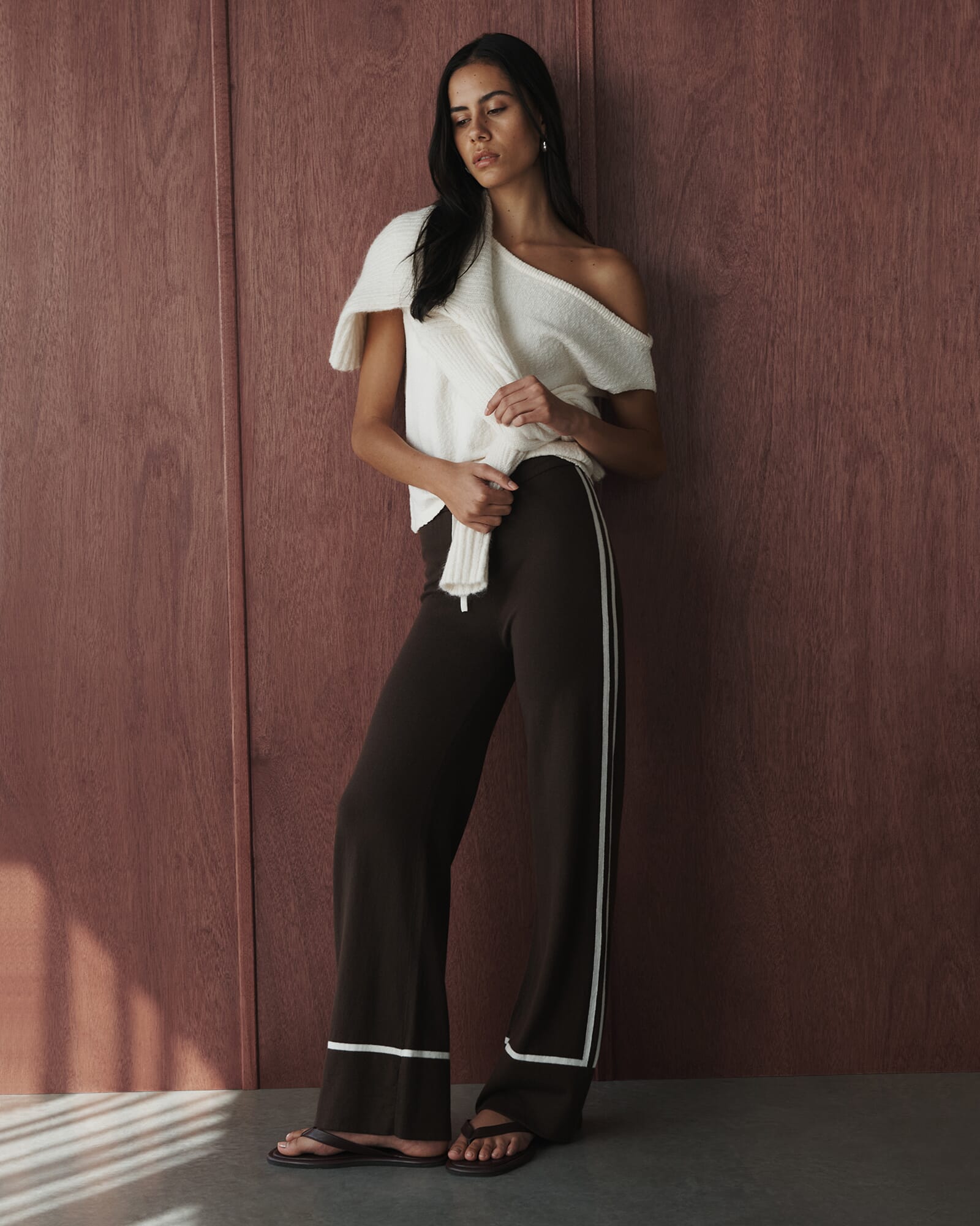 Orla Contrast Knit Pant