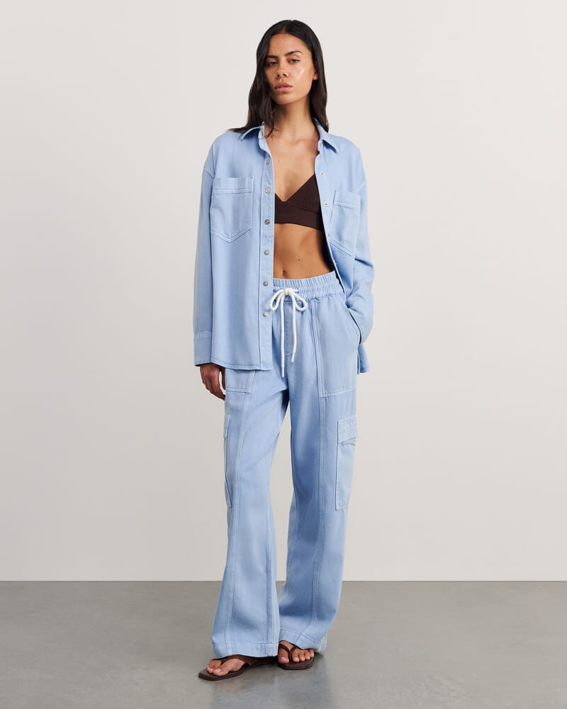 Loe Cargo Pant in POWDER BLUE