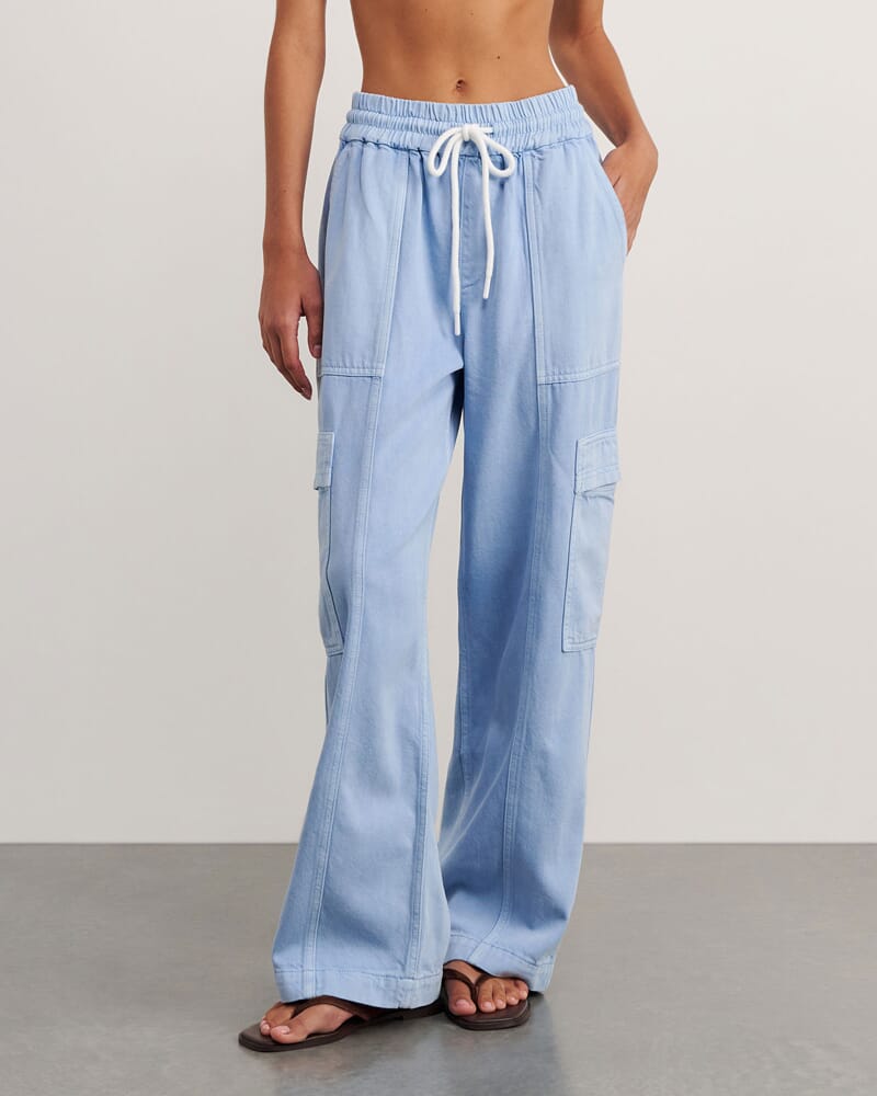 Loe Cargo Pant in POWDER BLUE