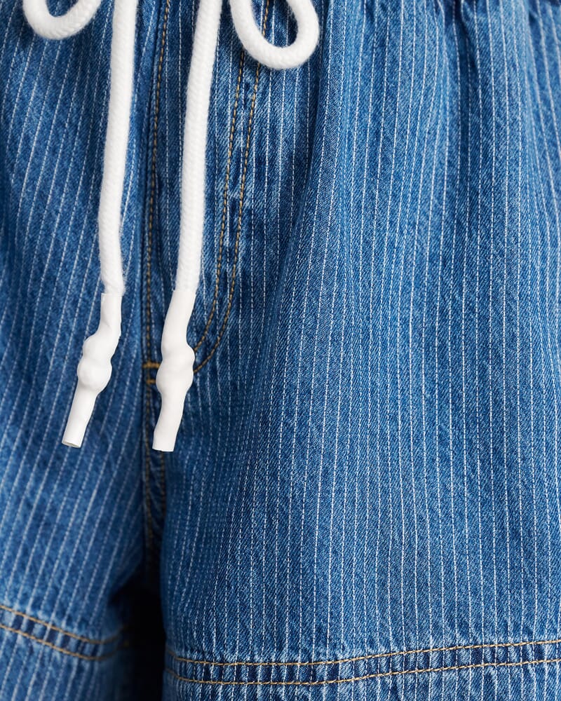 Loe Pull On Short in BLUE/WHITE