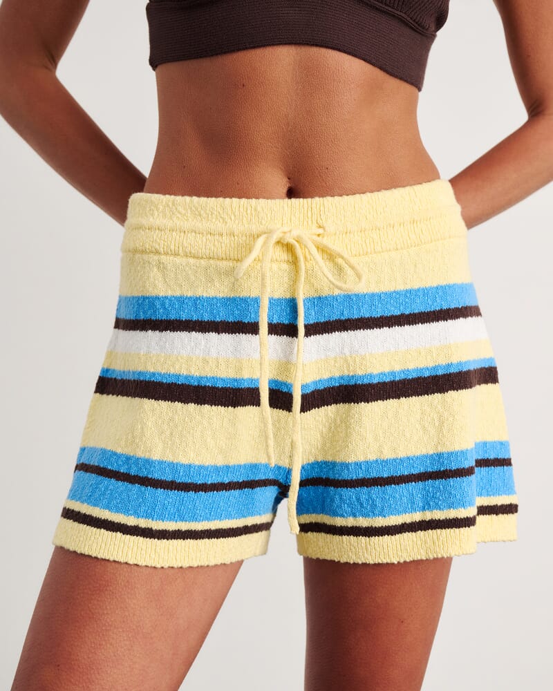 Arden Knit Short in YELLOW MULTI