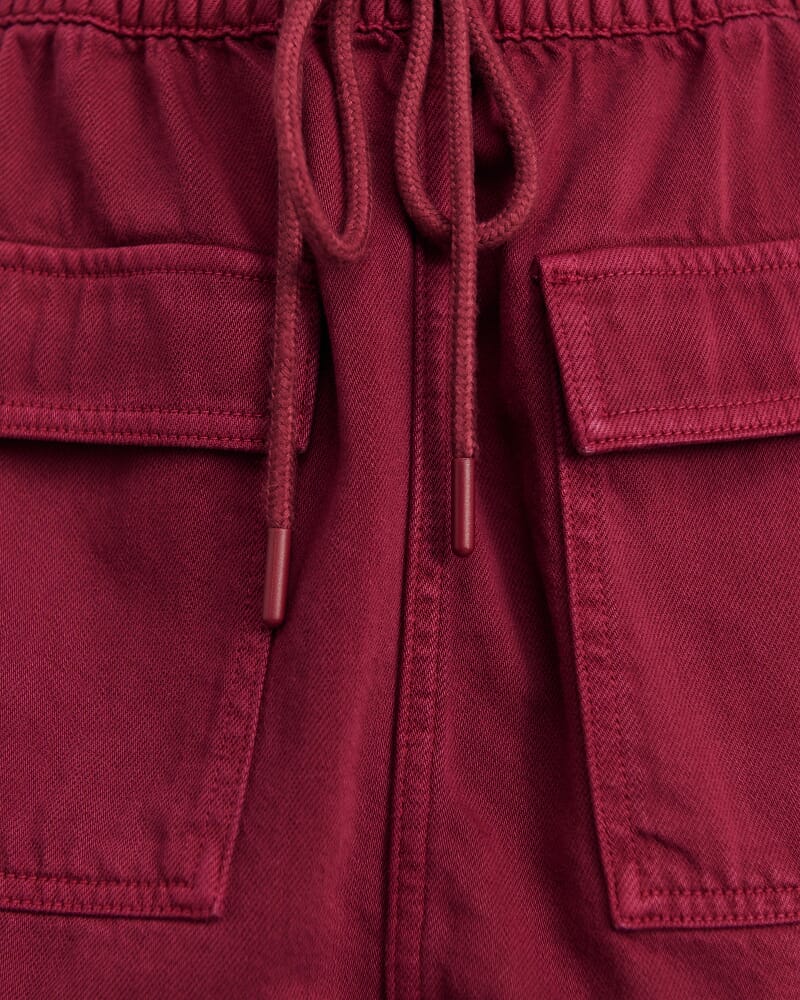 Loe Denim Skirt in WINE