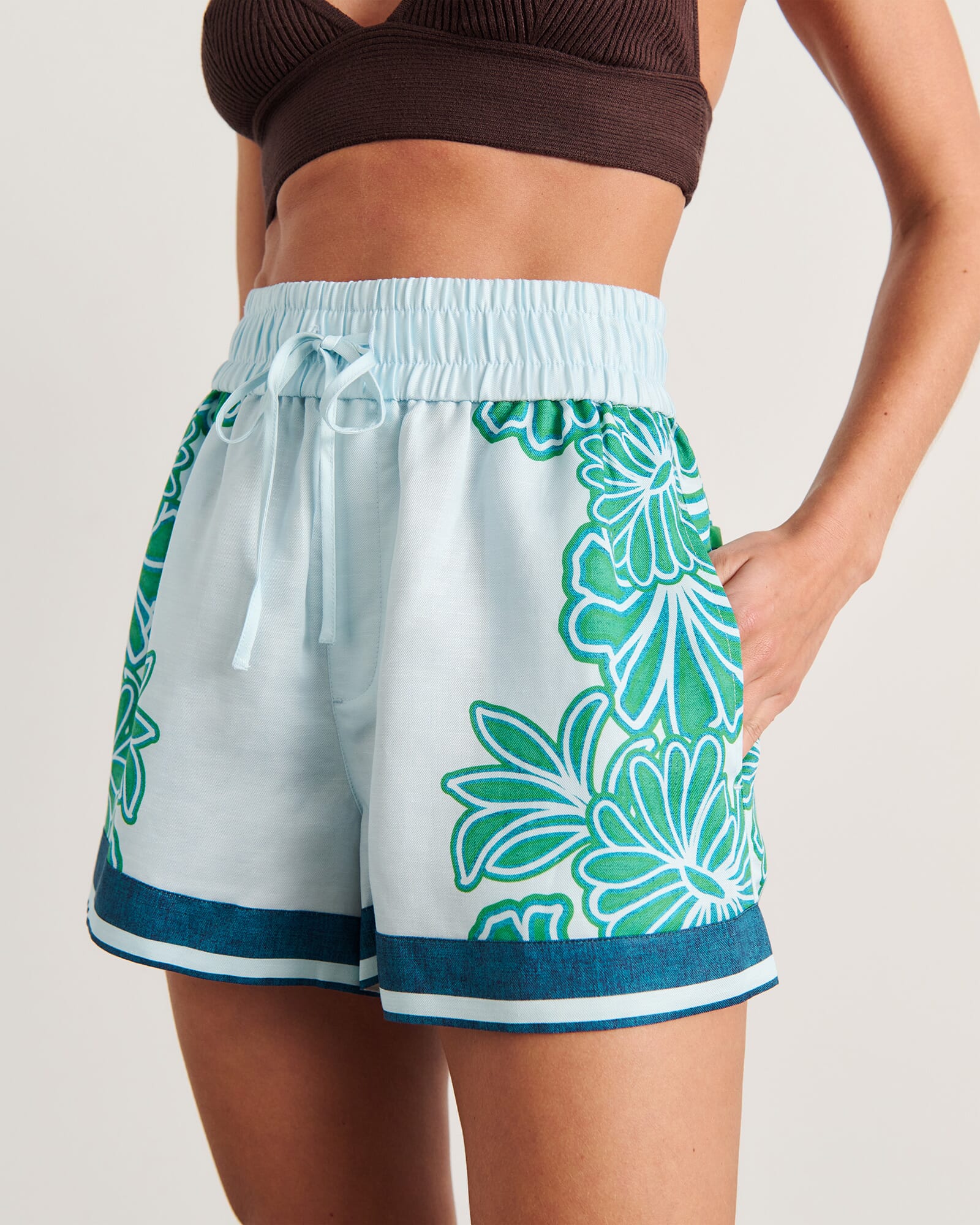 Flora Striped Short