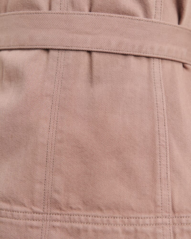 Loe Belted Top in LATTE