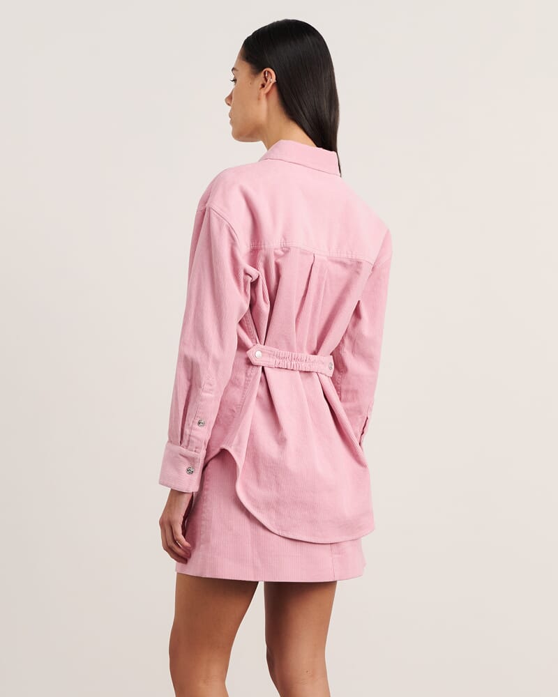 Demi Cord Shirt in PINK FROST
