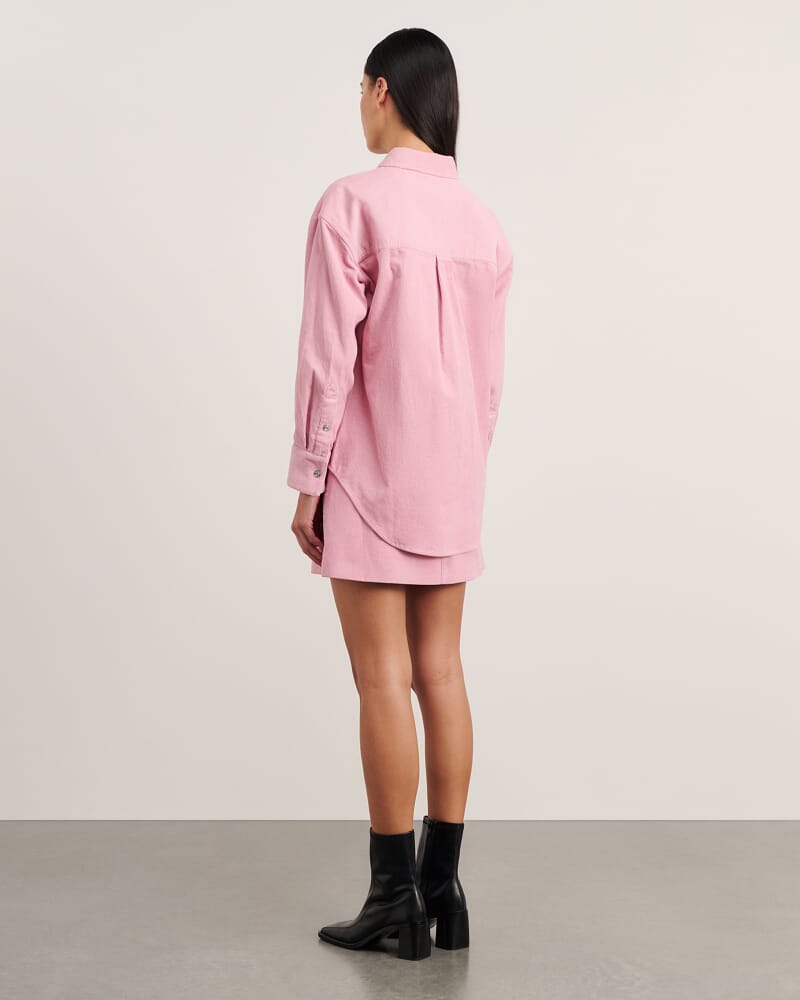 Demi Cord Shirt in PINK FROST