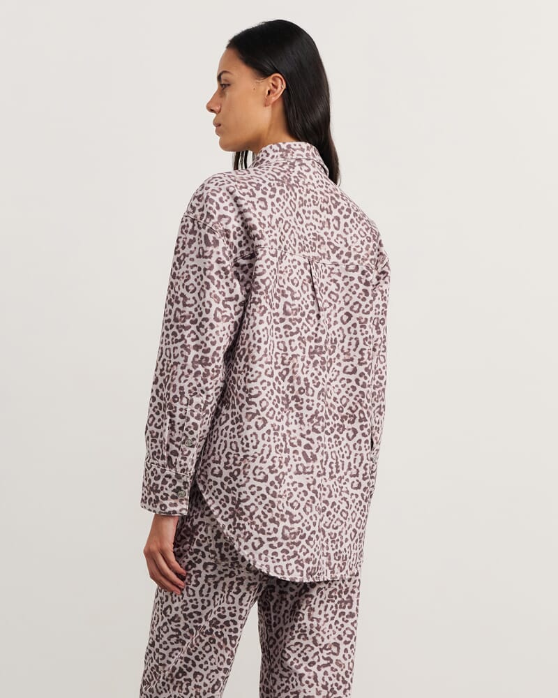 Leopard Denim Shirt in LEOPARD