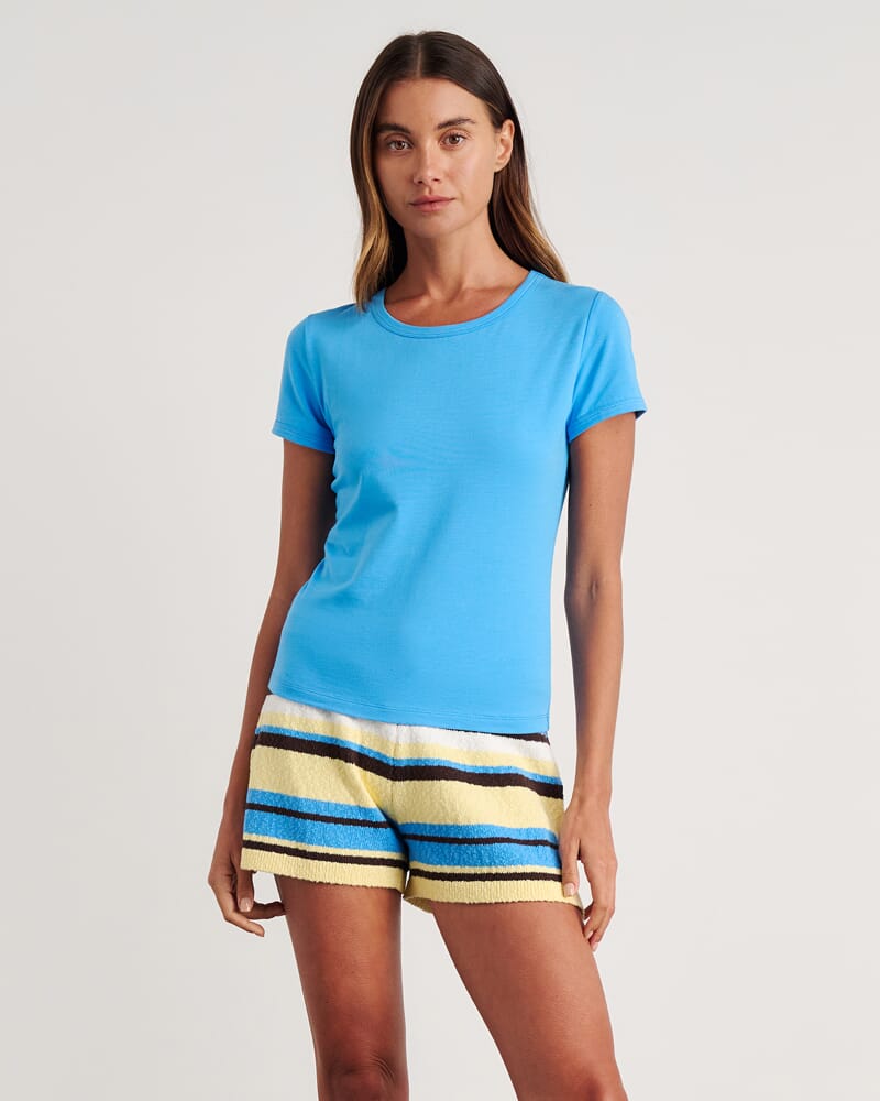 Dakotah Baby Tee in BELLE BLUE