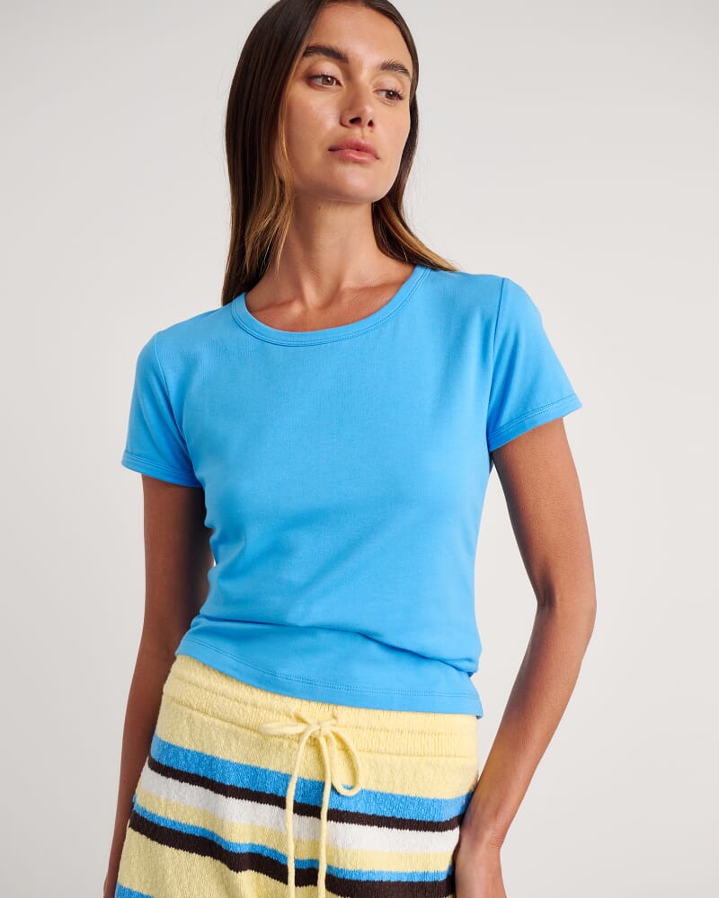 Dakotah Baby Tee in BELLE BLUE