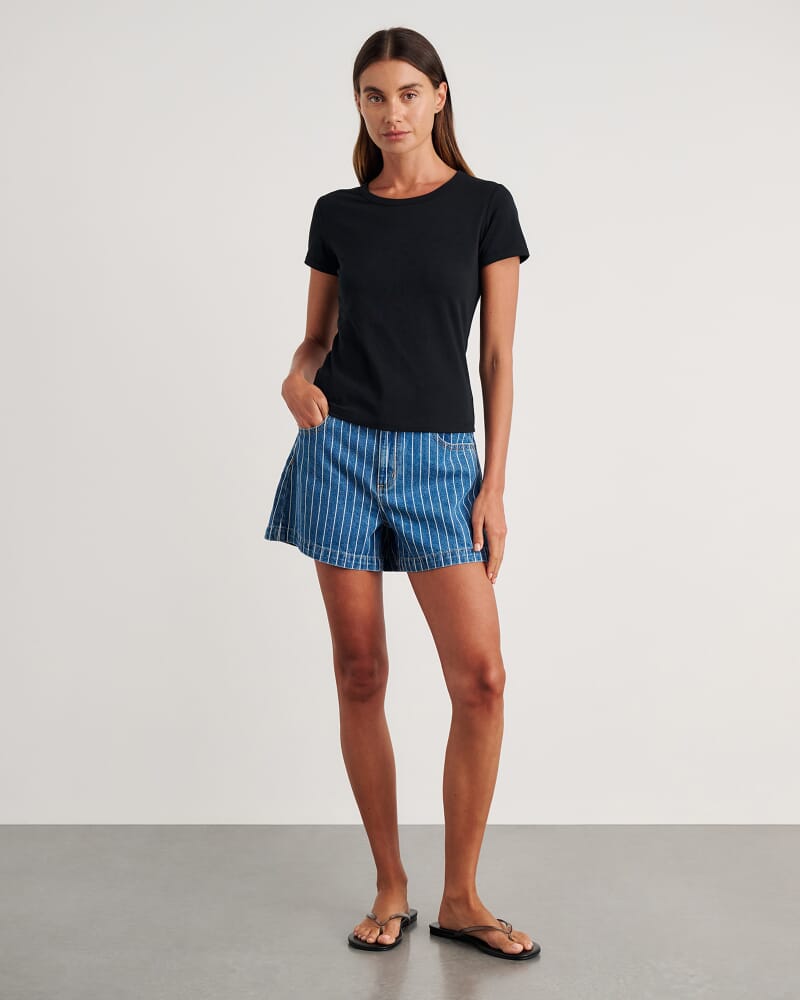 Dakotah Baby Tee in BLACK